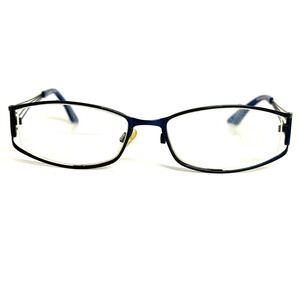 Brendel Eschenbach Germany 902047‎ Navy Blue Metal Wire Temple  52-17-135